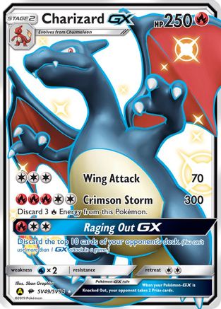 Charizard GX SV49/SV94 - Hidden Fates Shiny Vault Holofoil - for just $280.60! 