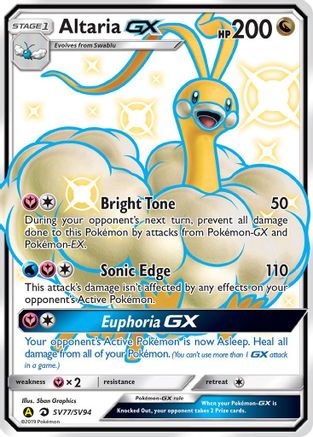 Altaria GX SV77/SV94 - Hidden Fates Shiny Vault Holofoil - for just $14.28! 