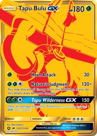 Tapu Bulu GX SV91/94 - Hidden Fates Shiny Vault Holofoil - for just $5! 