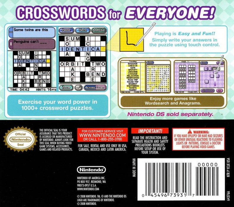 Crosswords DS – Nintendo DS (DS) - for just $4.99! 