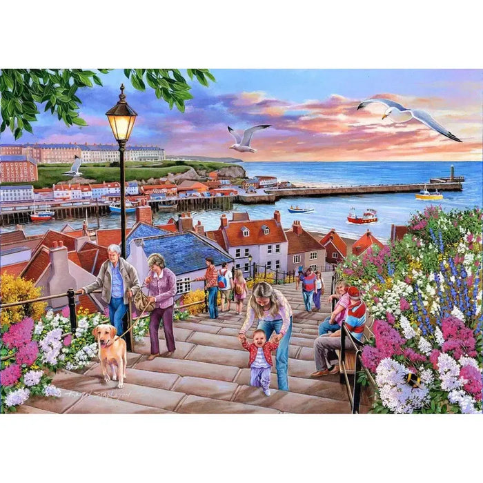 199 Steps Whitby 1000 Piece Jigsaw Puzzle HOP - for just $24.99! 