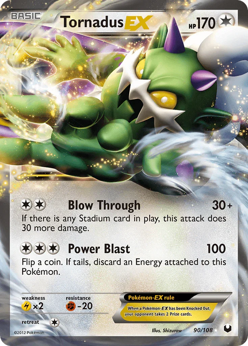 Tornadus EX (90/108) [Black & White: Dark Explorers] - for just $7.50! 