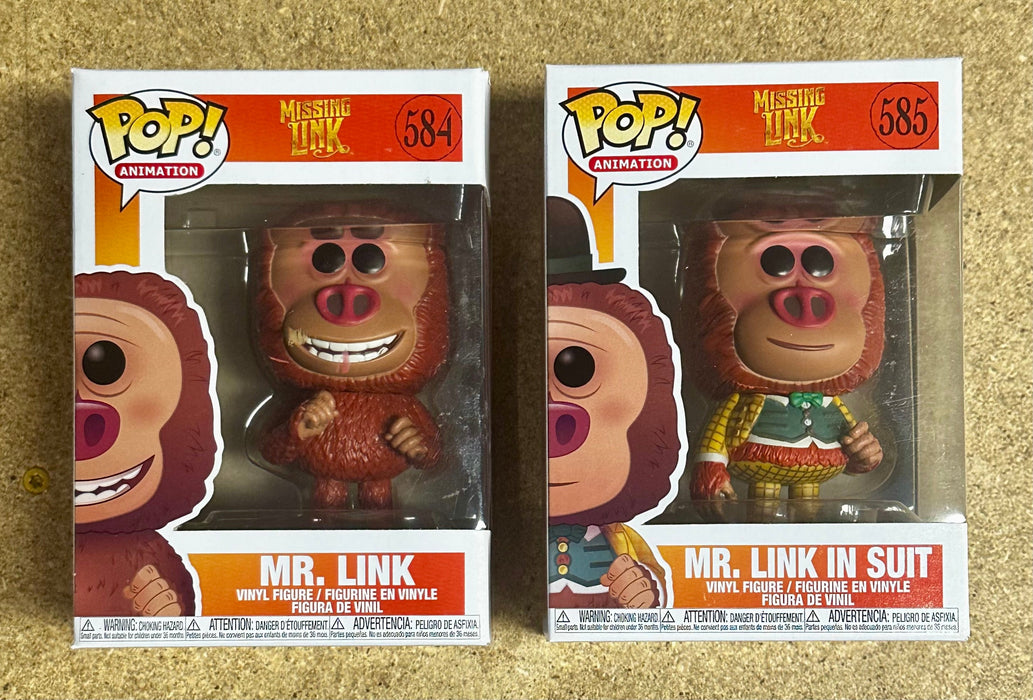 Funko Pop! Animation Mr. Link & With Suit Missing Link 2019 Vaulted Set Of 2 - for just $20! 