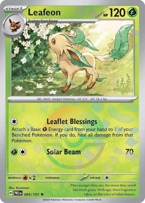 Leafeon (005/131) (Poke Ball Pattern) [Scarlet & Violet: Prismatic Evolutions] - for just $0.60! 