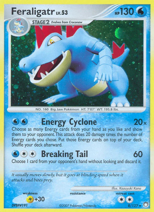 Feraligatr (8/123) [Diamond & Pearl: Mysterious Treasures] - for just $5.20! 