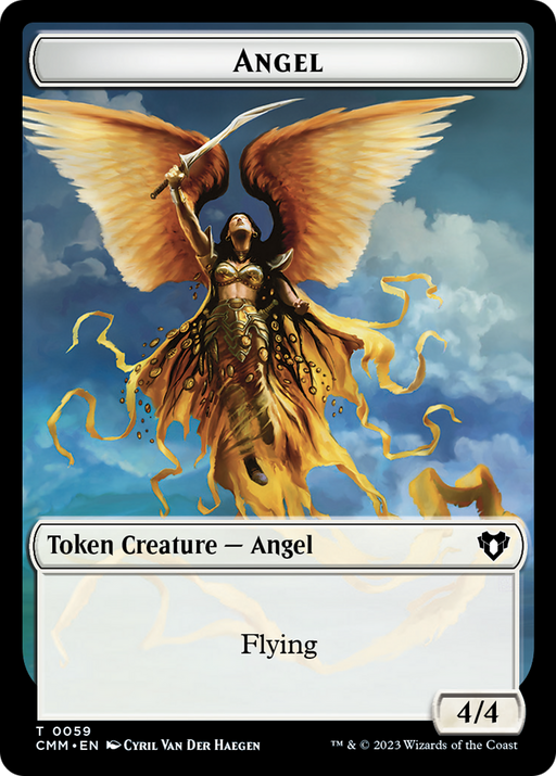 Copy (54) // Angel Double-Sided Token [Commander Masters Tokens] - Just $0.15! Shop now at Retro Gaming of Denver