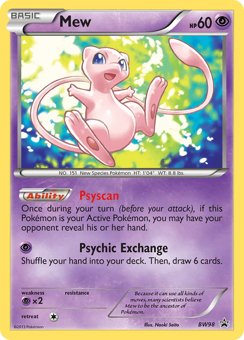 Mew (BW98) [Black & White: Black Star Promos] - for just $120! 