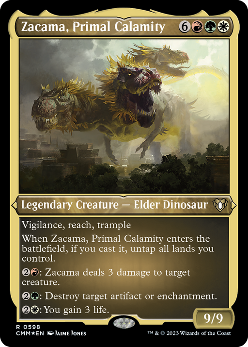 Zacama, Primal Calamity (Foil Etched) [Commander Masters] - Just $4.60! Shop now at Retro Gaming of Denver