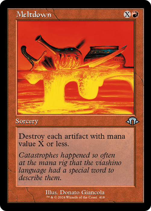 Meltdown (Retro Frame) (MH3-418) - Modern Horizons 3 - for just $0.15! 