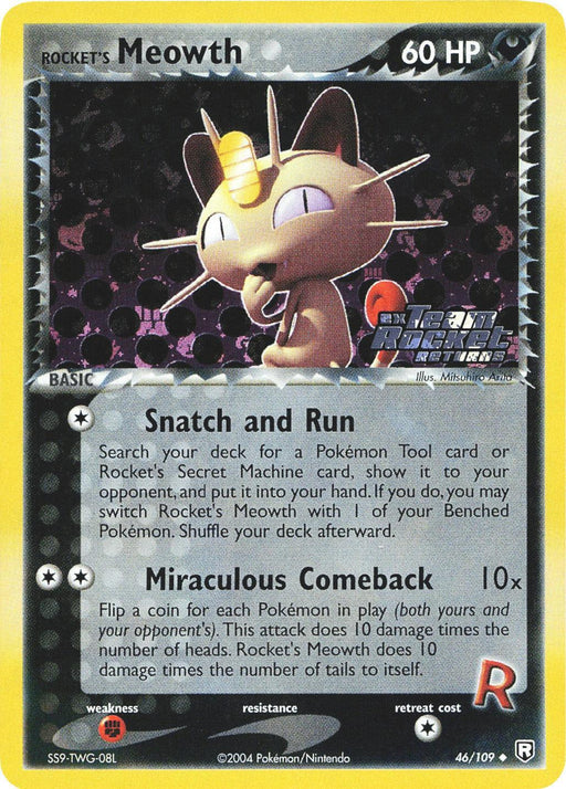 Rocket's Meowth (46/109) (Stamped) [EX: Team Rocket Returns] - for just $80! 