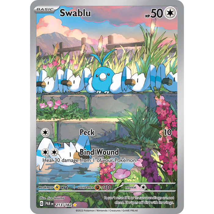 Swablu (213/182) [Scarlet & Violet: Paradox Rift] - Just $2.75! Shop now at Retro Gaming of Denver