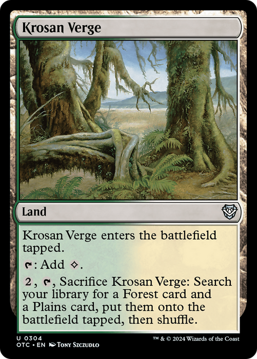 Krosan Verge (OTC-304) - Outlaws of Thunder Junction Commander - for just $0.07! 