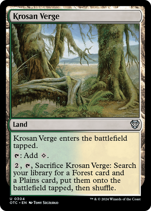 Krosan Verge (OTC-304) - Outlaws of Thunder Junction Commander - for just $0.07! 