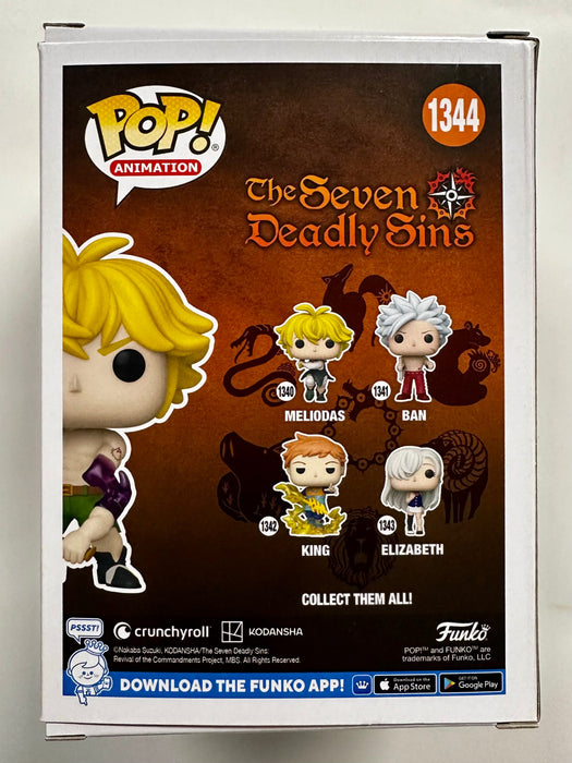 Funko Pop! Animation Chase Meliodas (Demon Mode) #1344 Seven Deadly Sins Glow in the Dark 2023 PX Preview Exclusive - for just $50! 