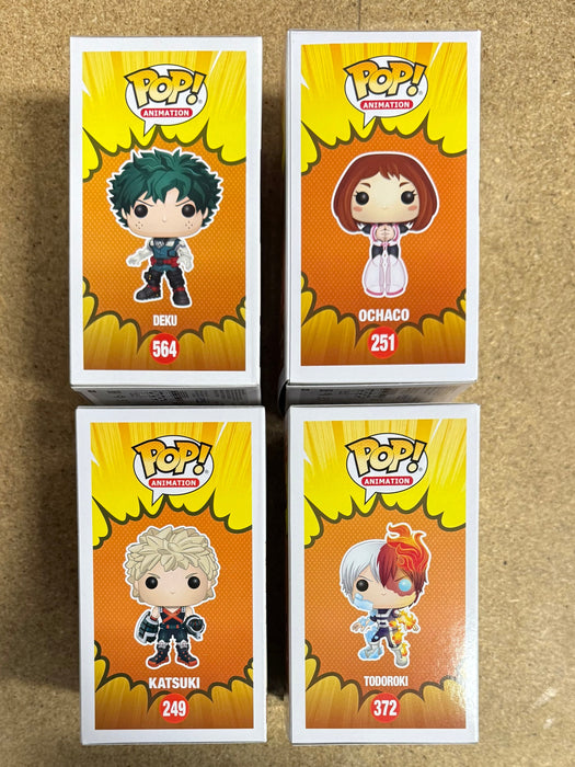 Funko Pop! Animation Deku, Katsuki Bakugo, Ochaco & Todoroki My Hero Academia Set Of 4 - for just $40! 