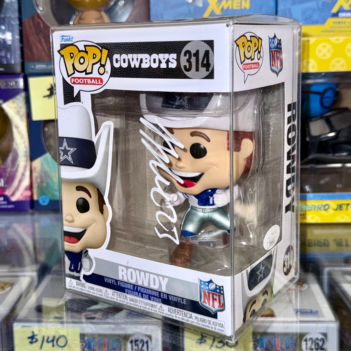 Jaydon Blue Signed NFL Dallas Cowboys Mascot Rowdy Funko Pop! #314 With JSA COA - for just $140! 