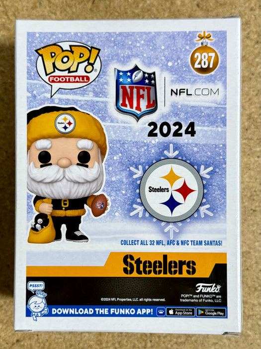 Pat Freiermuth Signed NFL Pittsburgh Steelers Santa Funko Pop! #287 With JSA COA - for just $120! 