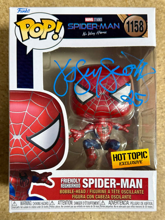 Josey Scott Of Saliva “Hero” Signed Metallic Spider-Man Funko Pop! #1158 Exclusive With JSA COA - for just $135! 