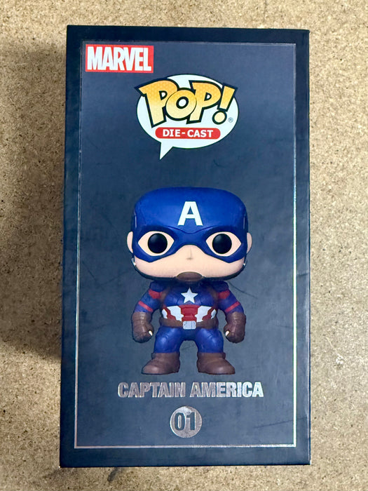 Funko Pop! Die-Cast Captain America #01 Marvel MCU Civil War SDCC 2021 Exclusive - for just $65! 