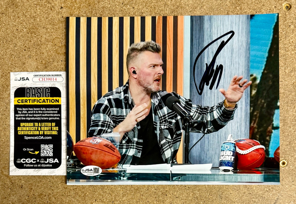 Commentator Pat McAfee Show Signed WWE 8X10 Photo With JSA COA - for just $120! 