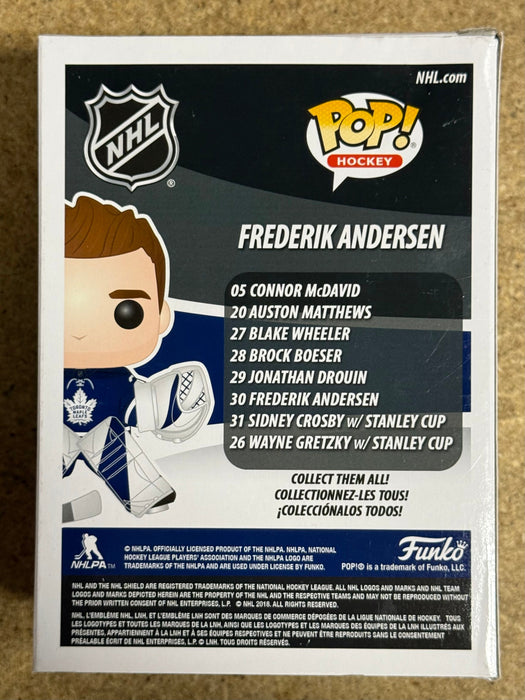 Frederik Andersen Signed NHL Toronto Maple Leafs Funko Pop! #30 Exclusive With JSA COA - for just $150! 