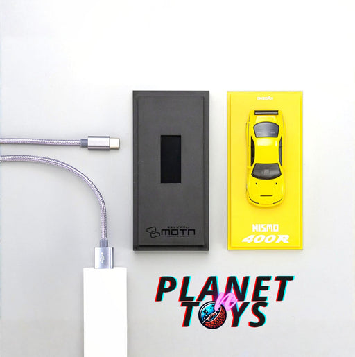 Kyosho 1:64 Nissan Nismo 400 R with MOTN LED Base Compatible – Yellow - for just $16.99! 