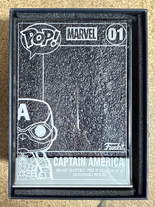 Funko Pop! Die-Cast Captain America #01 Marvel MCU Civil War SDCC 2021 Exclusive - for just $65! 