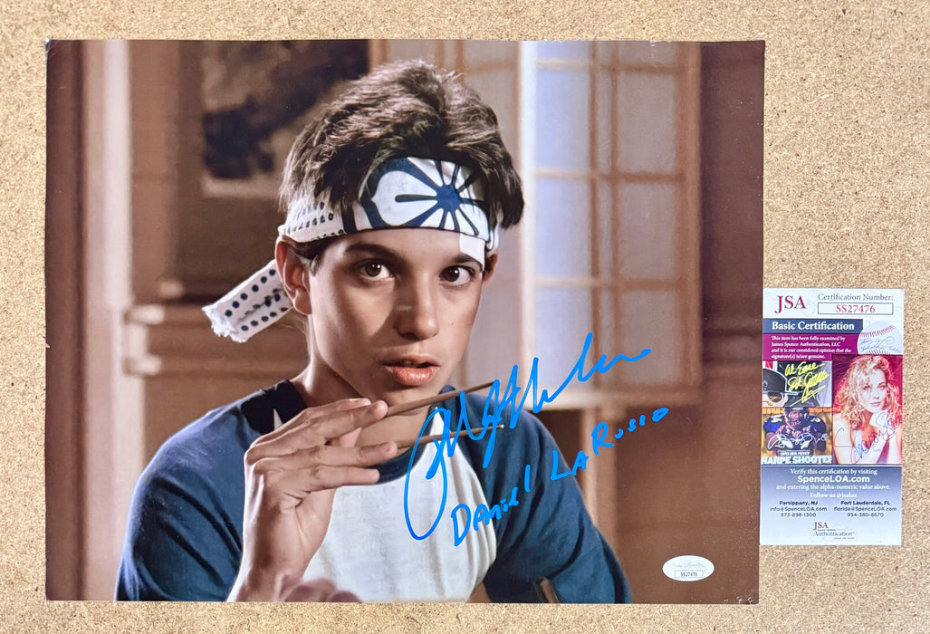 Ralph Macchio Autographed 1984 The Karate Kid Daniel LaRusso 11x14 Photo With JSA COA - for just $90! 