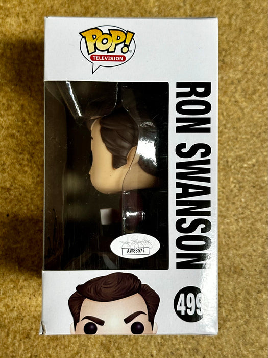 Nick Offerman Signed Ron Swanson Funko Pop! #499 Parks & Rec 2017 With JSA COA - for just $500! 