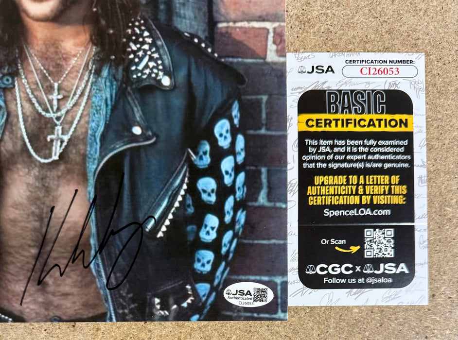 Musician Kip Winger Signed 8X10 Photo With JSA COA Alice Cooper The Mob - for just $75! 