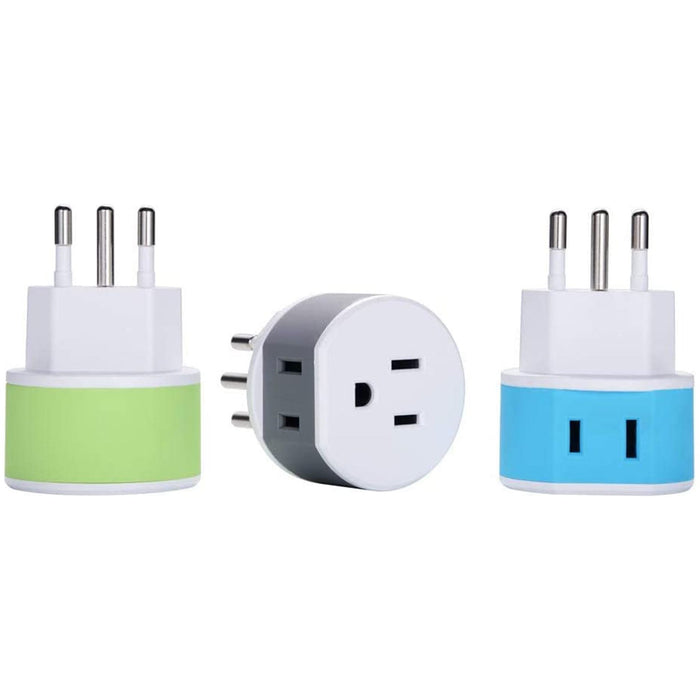 Brazil Travel Adapter - 2 in 1 - Type N - Compact Design (US-11C) - Just $12.99! Shop now at Retro Gaming of Denver