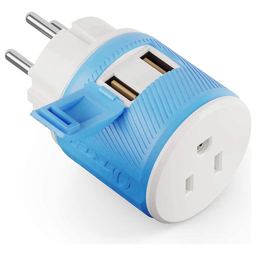 Palestine, Gaza, Israel Travel Adapter - 3 in 1 - 2 USB - Type H - Compact Design (U2U-14) - Premium Travel adapter - Just $13.99! Shop now at Retro Gaming of Denver