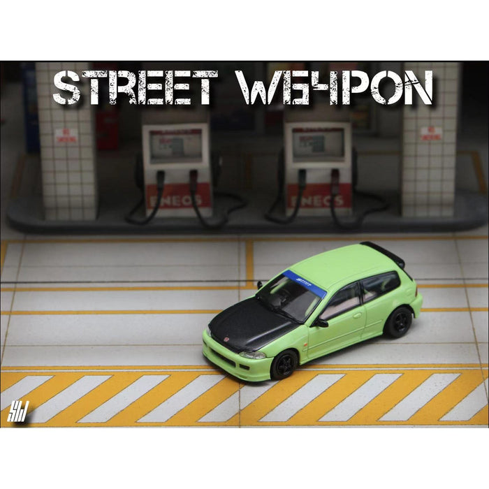 Street Weapon Honda Civic EG6 Thailand Modification Exhibition Spoon Green Livery 1:64 Limited to 400 Pcs - Just $34.99! Shop now at Retro Gaming of Denver