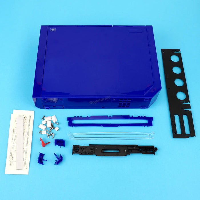 Nintendo Wii Full Replacement Shell Housing Faceplate Blue Complete - for just $27.49! 