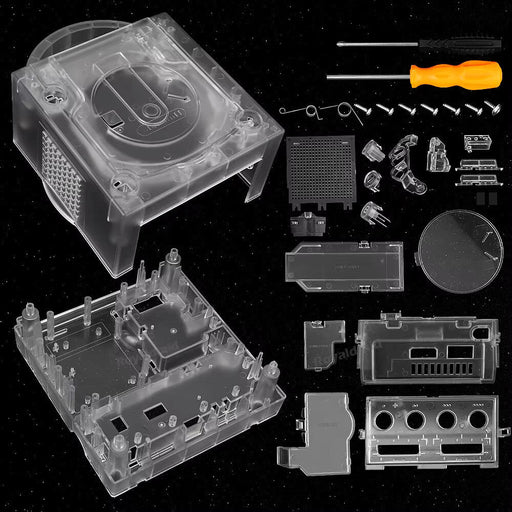 Gamecube Full Replacement Console Shell Housing Translucent Clear - for just $61.99! 