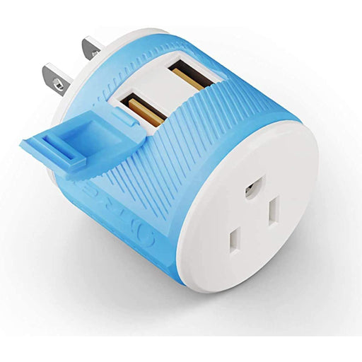 Japan, Philippines Travel Adapter - 3 in 1 - 2 USB - Type A - Compact Design (U2U-6) - Just $9.99! Shop now at Retro Gaming of Denver