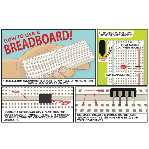 Make: How To Use a Breadboard - Print - for just $9.99! 