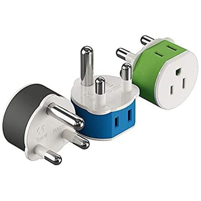 South Africa, Botswana Travel Adapter - 2 in 1 - Type M - Compact Design (US-10L) - Just $14.99! Shop now at Retro Gaming of Denver