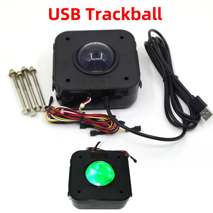 RAC-TRACKBALL USB Arcade Game Trackball Mouse Illuminated LED USB Connector - Just $34.99! Shop now at Retro Gaming of Denver