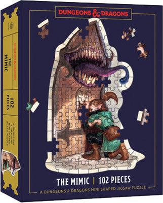 Dungeons & Dragons Mini Shaped Jigsaw Puzzle: The Mimic Edition - for just $14.99! 