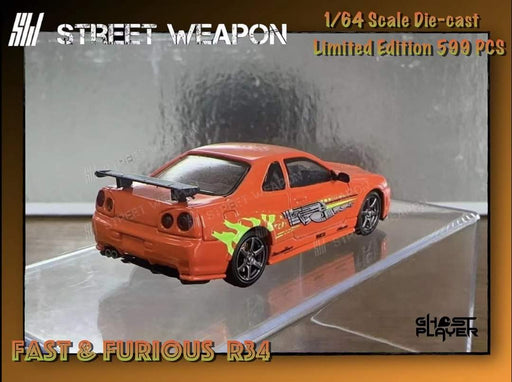 Street Weapon Nissan (R34) GT-R Fast & Furious Livery 1:64 - for just $34.99! 