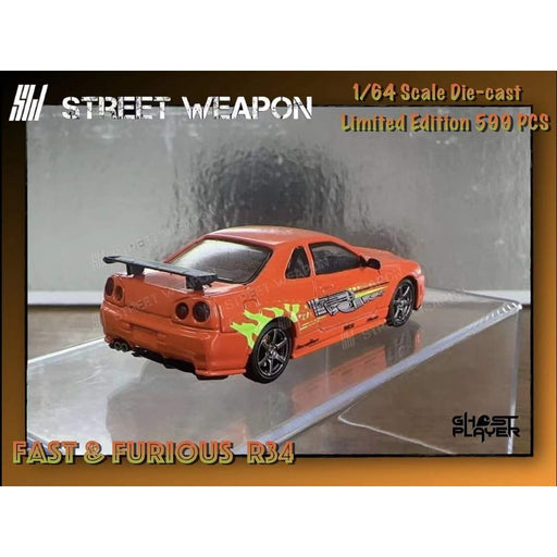 Street Weapon Nissan (R34) GT-R Fast & Furious Livery 1:64 - Premium Nissan - Just $34.99! Shop now at Retro Gaming of Denver