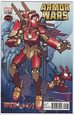 MARVEL COMICS ARMOR WARS #1 VARIANT EDITION IRON GWEN - for just $9.99! 