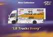 MicroTurbo HINO 300 Custom Truck LBWK Silhouette Lighting #23 1:64 - for just $49.99! 