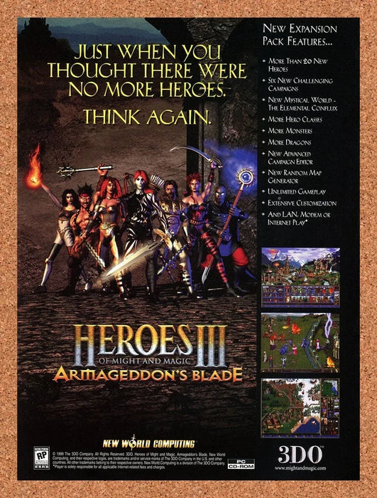 2007 Heroes Of Might And Magic III PC Original Ad v4 - for just $17.99! 