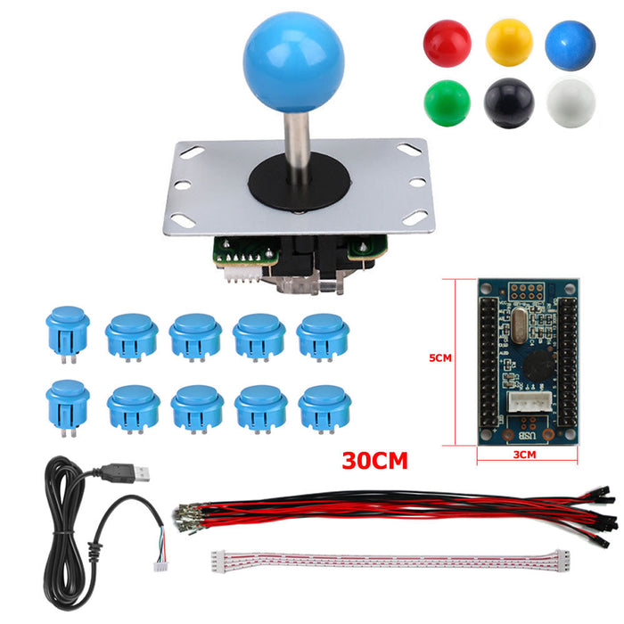 RAC-D300 DIY Arcade Joystick 5Pin Kits 8 Way Joystick Buttons USB Encoder Cables - Just $23.99! Shop now at Retro Gaming of Denver