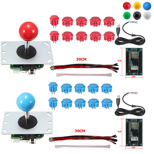 RAC-D300 DIY Arcade Joystick 5Pin 2 Players Kits Buttons USB Encoder Cables - Just $45.99! Shop now at Retro Gaming of Denver