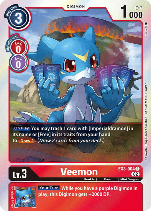 Veemon [EX3-004] [Draconic Roar] - Just $0.09! Shop now at Retro Gaming of Denver