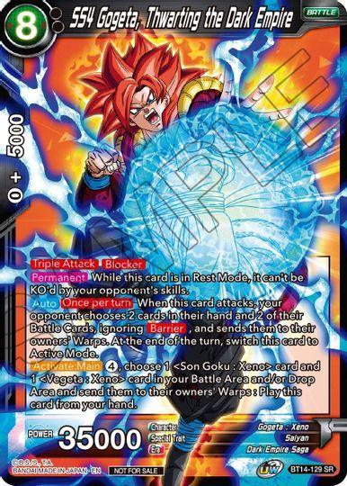 SS4 Gogeta, Thwarting the Dark Empire (Buy a Box) (BT14-129) [Promotion Cards] - for just $0.30! 