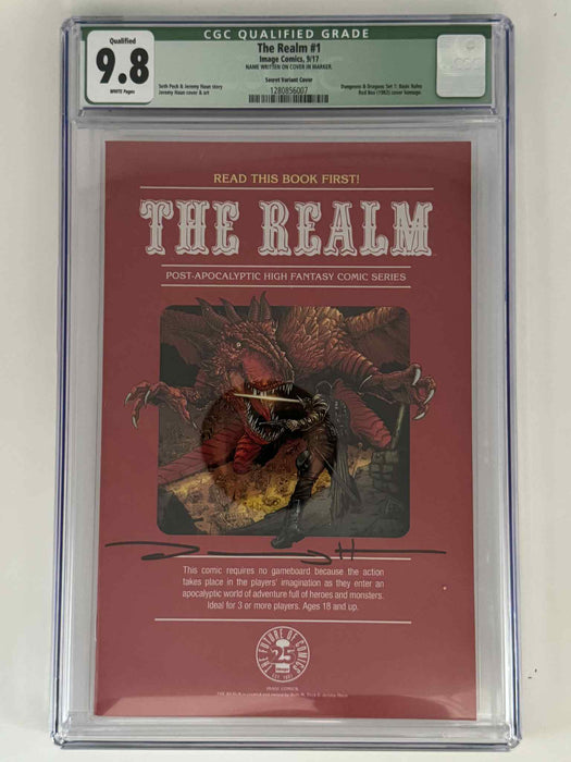 [Signed by Seth Peck] The Realm #1 CGC 9.8 Green Label Exclusive Secret Var - for just $75! 
